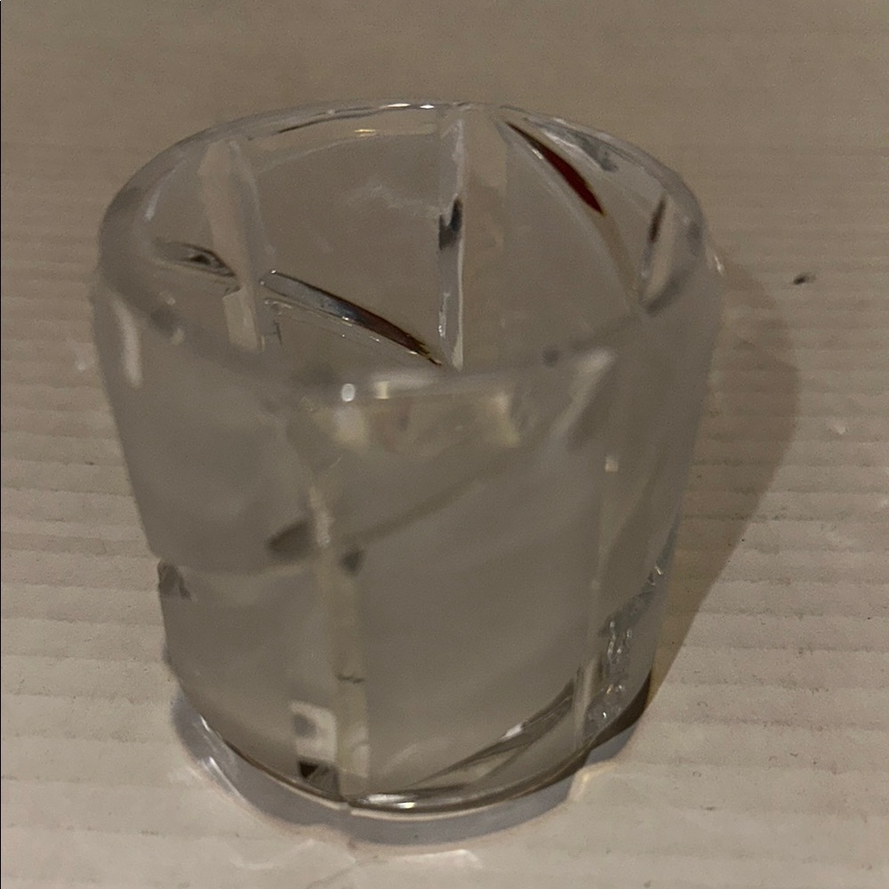 Vintage Elegant crystal 24% lead Votive Holder - Picture 4 of 6